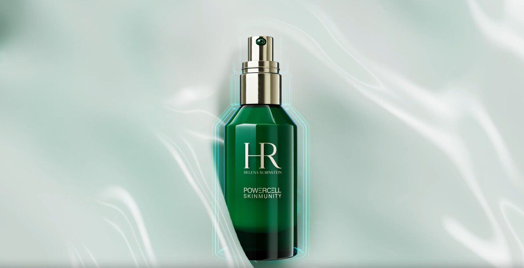 De opening en krachtige vloed van het Helena Rubinstein Powercell serum.​