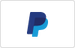 Een PayPal-logo met een modern ontwerp in blauw en zwart op een witte achtergrond.