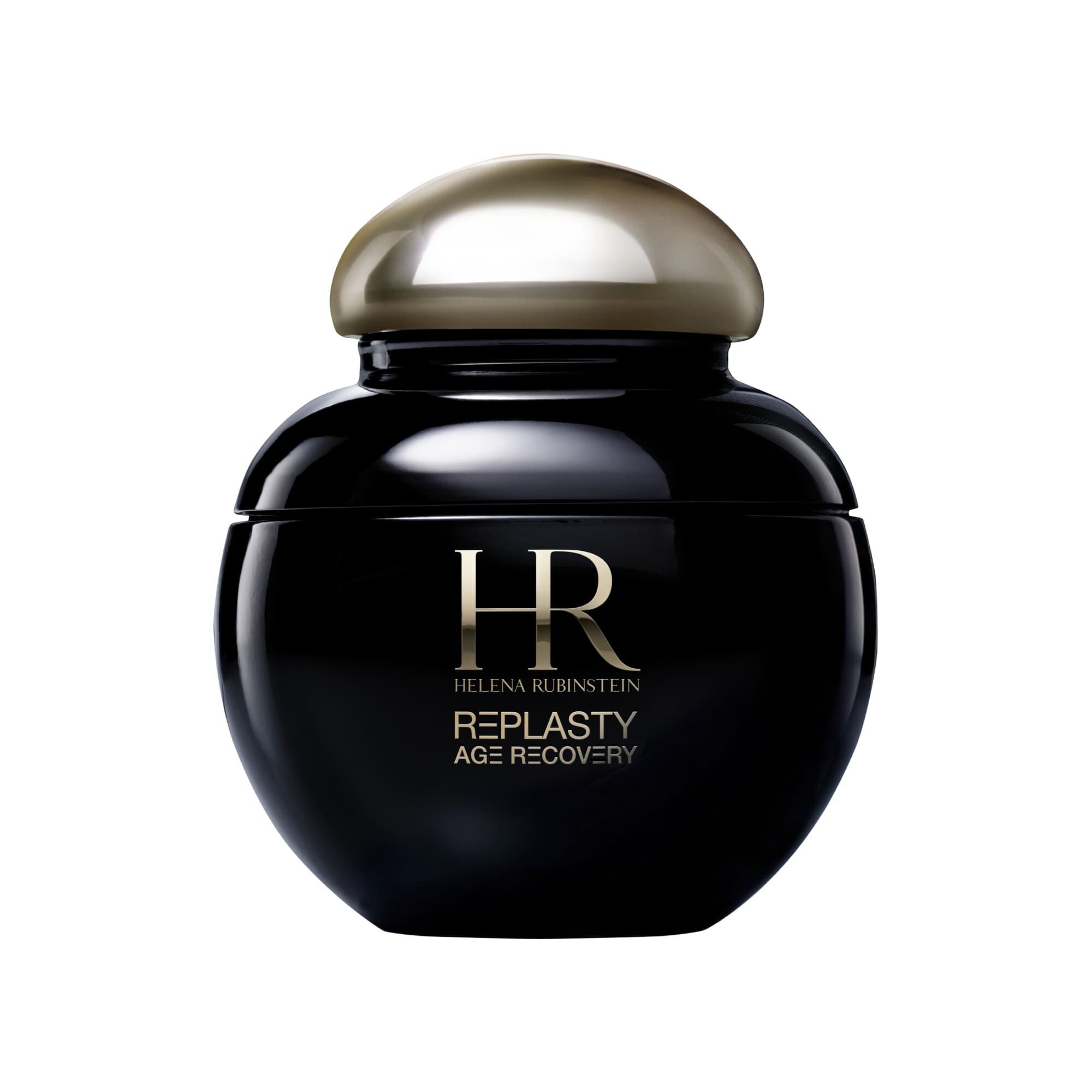Helena Rubinstein REPLASTY Age Recovery Eye & Face Contour Concentrate in eine stijlvolle zwarte pot met een stralende gouden dop.